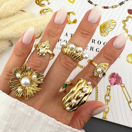 Pearl Flower Bloom Ring