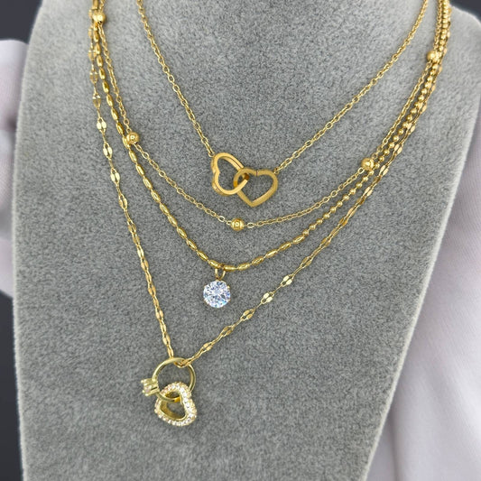 Linked Hearts Necklace