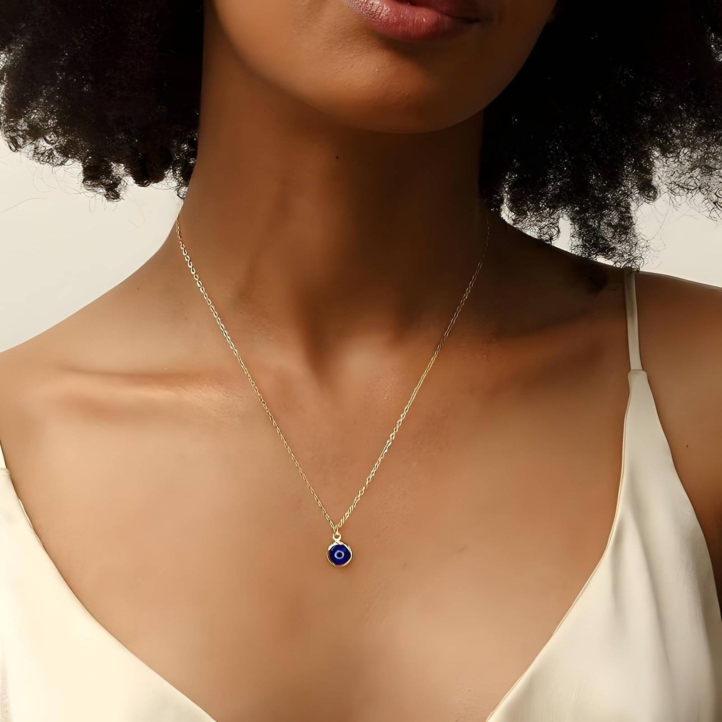 Radiant Evil Eye Pendant Necklace