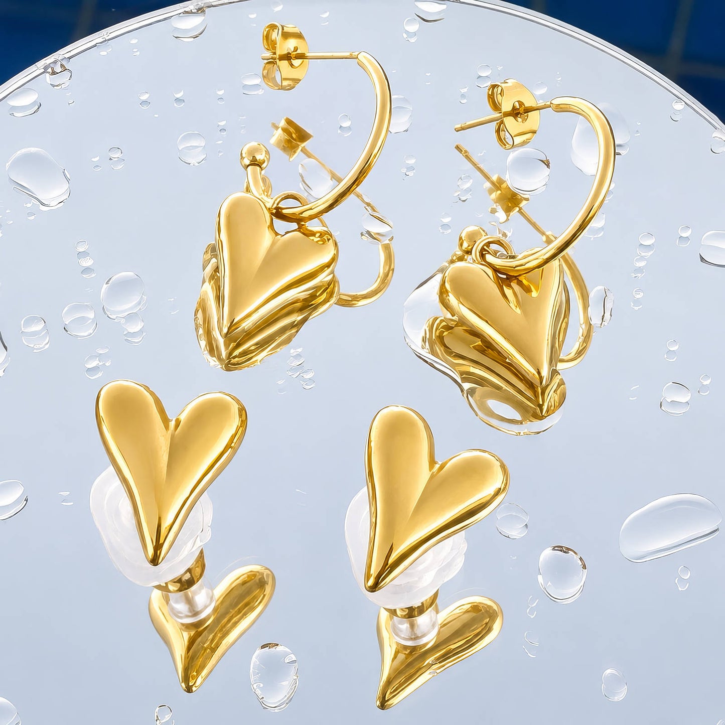 Mini Heart Stud Earrings