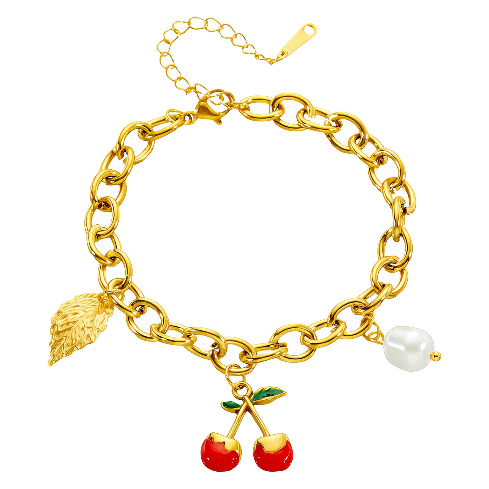 Cherry Chain Bracelet | Waterproof Gold Jewelry | Jemera – Jemera