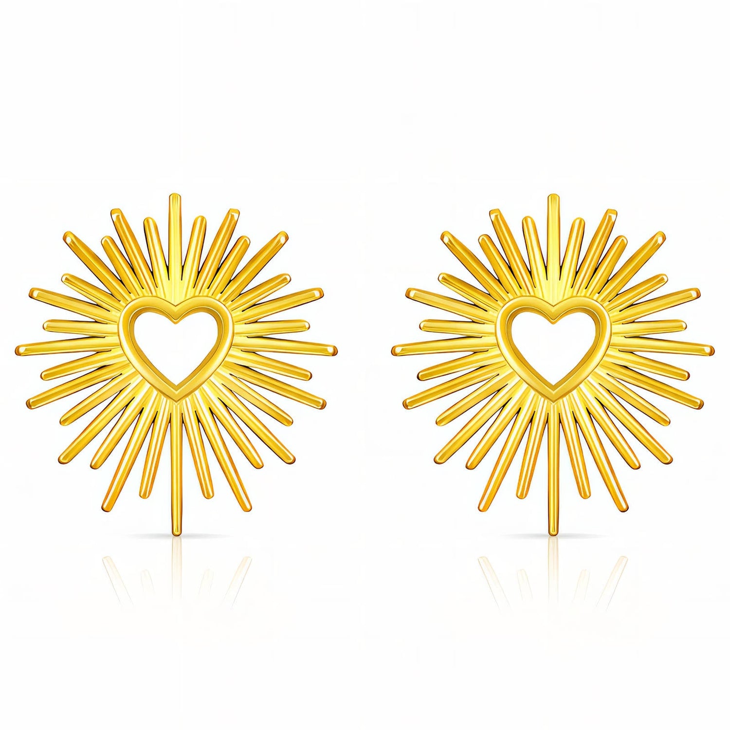 Gold earrings from Jemera Jewelry