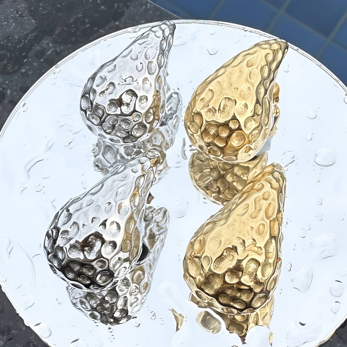 Teardrop Hoop Earrings