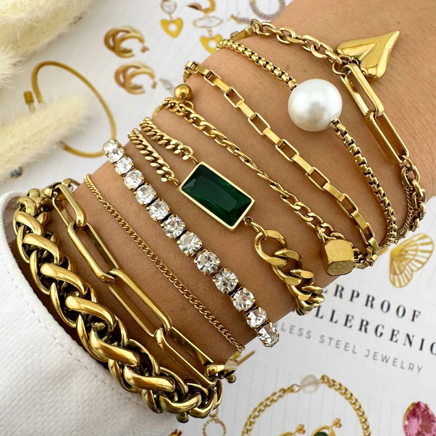 Gold Tennis Bracelet
