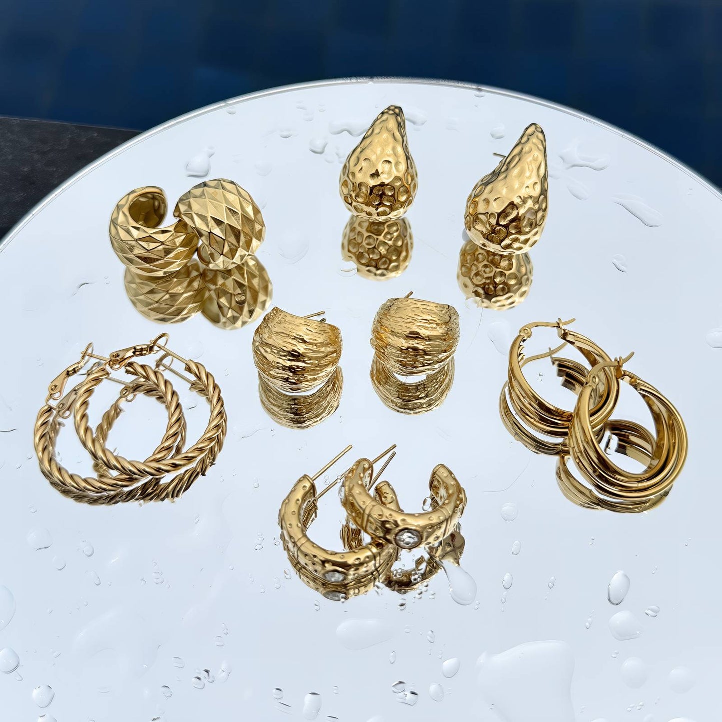 Teardrop Hoop Earrings