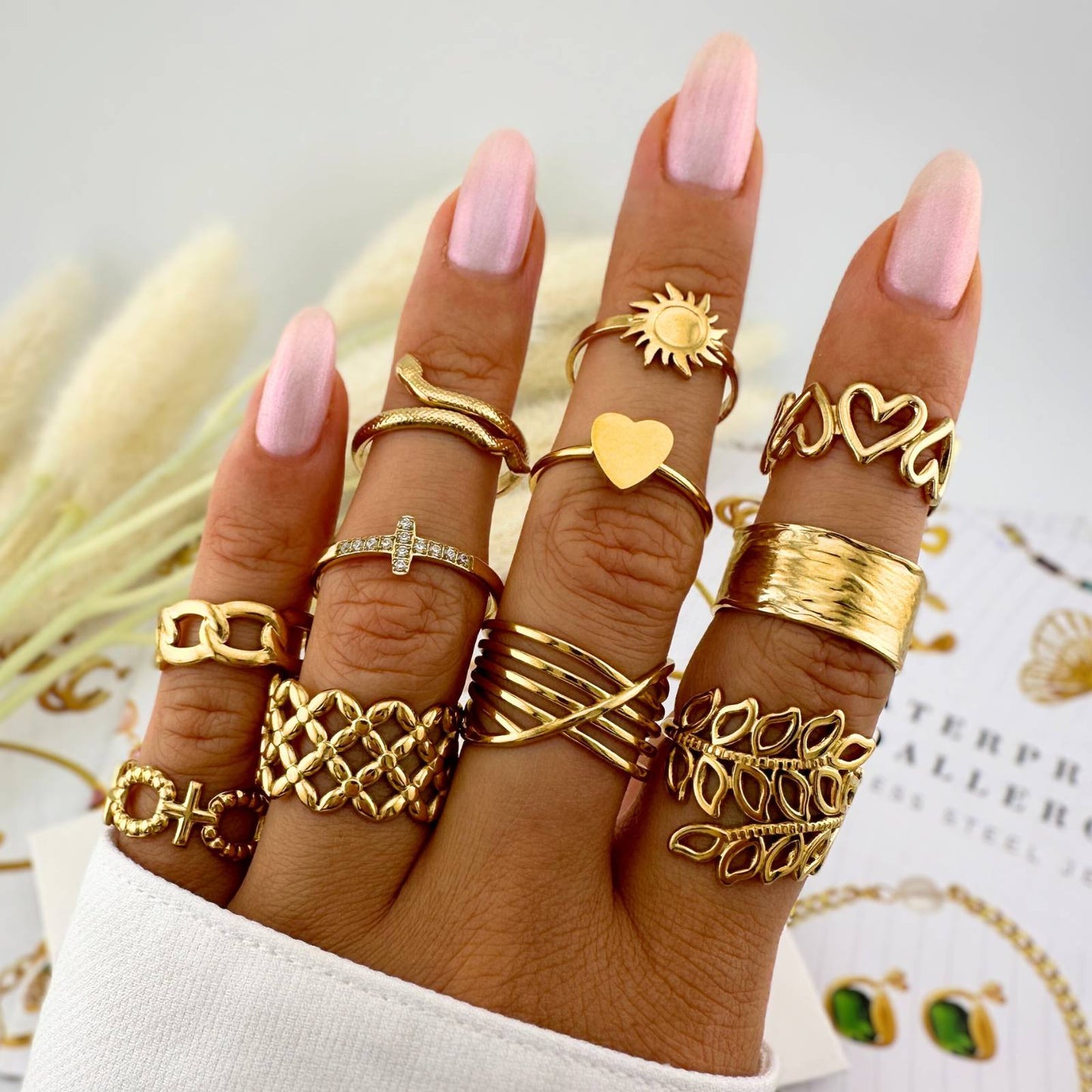 Heart Stack Ring