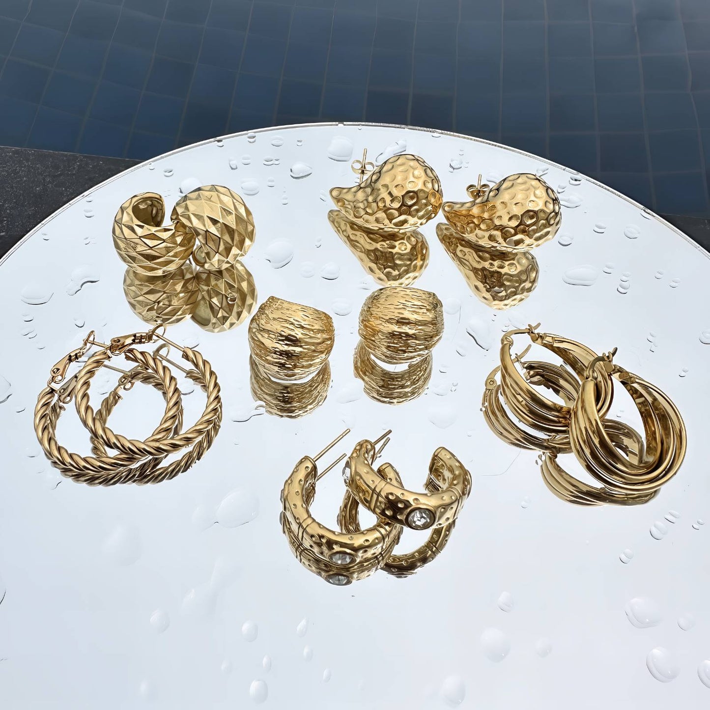 Teardrop Hoop Earrings
