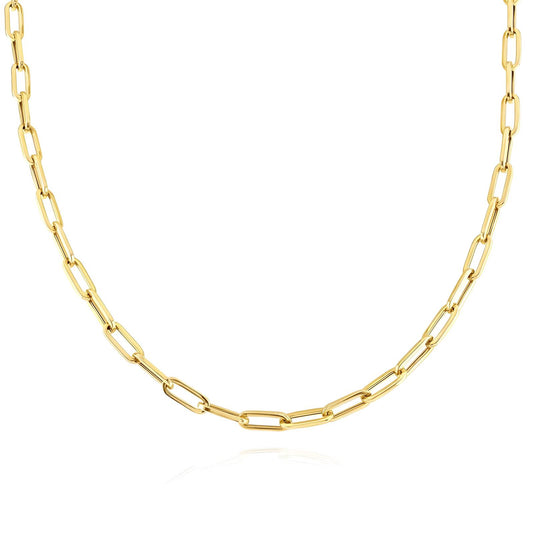 Oval link chain necklace