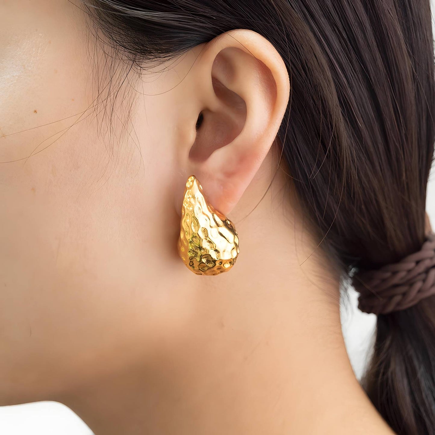 Teardrop Hoop Earrings