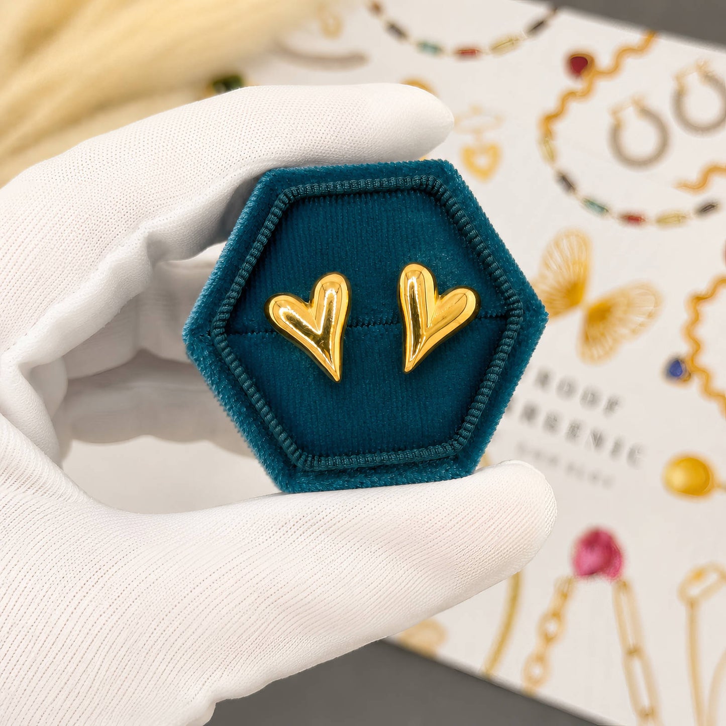 Mini Heart Stud Earrings