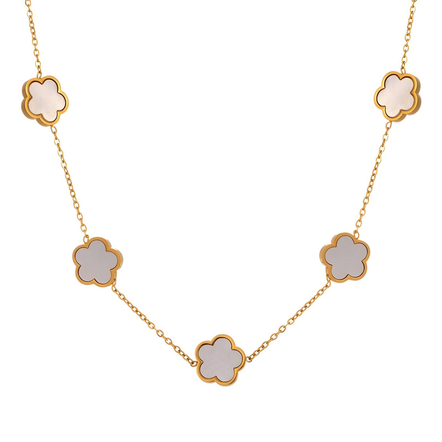 White Clover Meadow Necklace