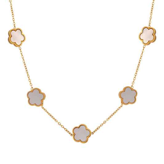 White Clover Meadow Necklace