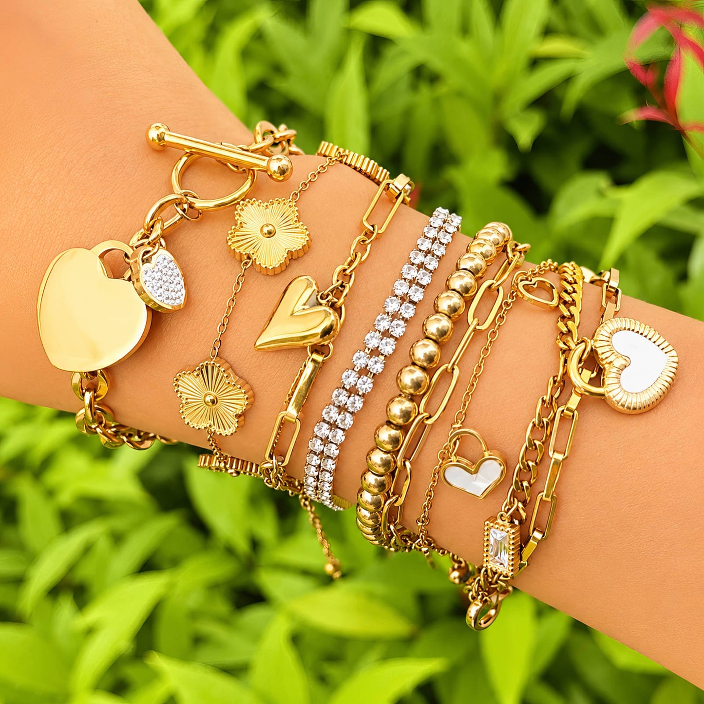 Heart Chain Bracelet