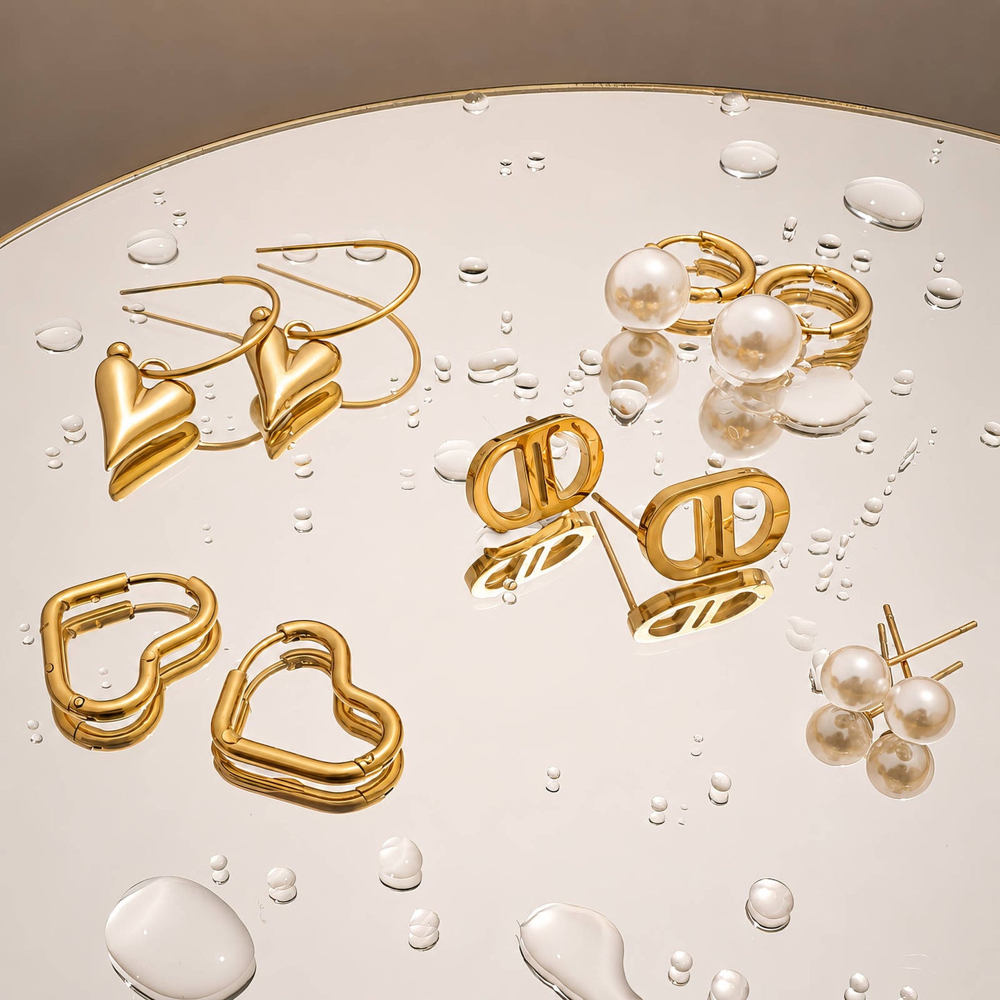 Sweetheart Stud Earrings