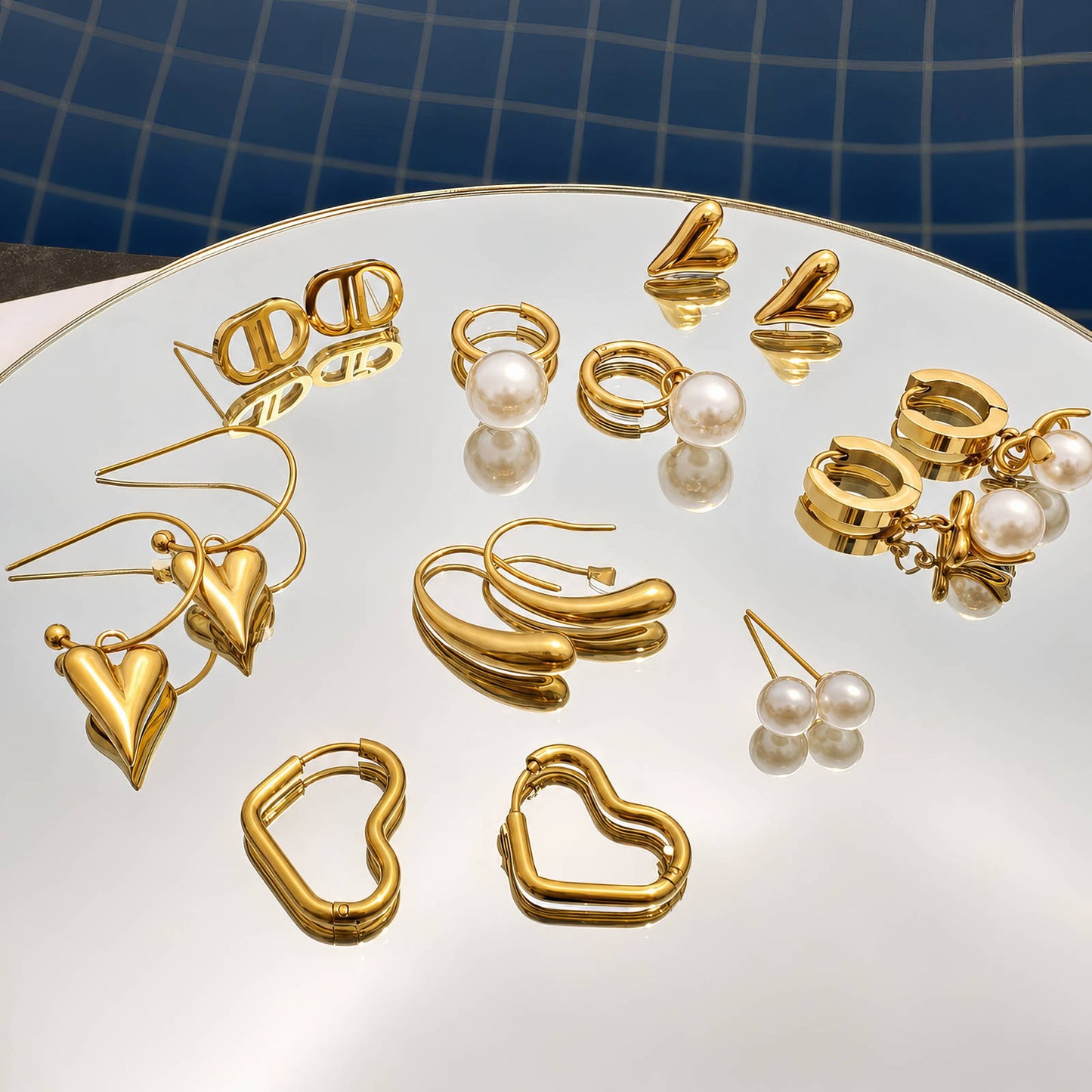 Mini Heart Stud Earrings