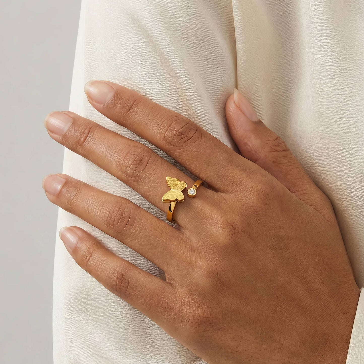 Open Butterfly Ring