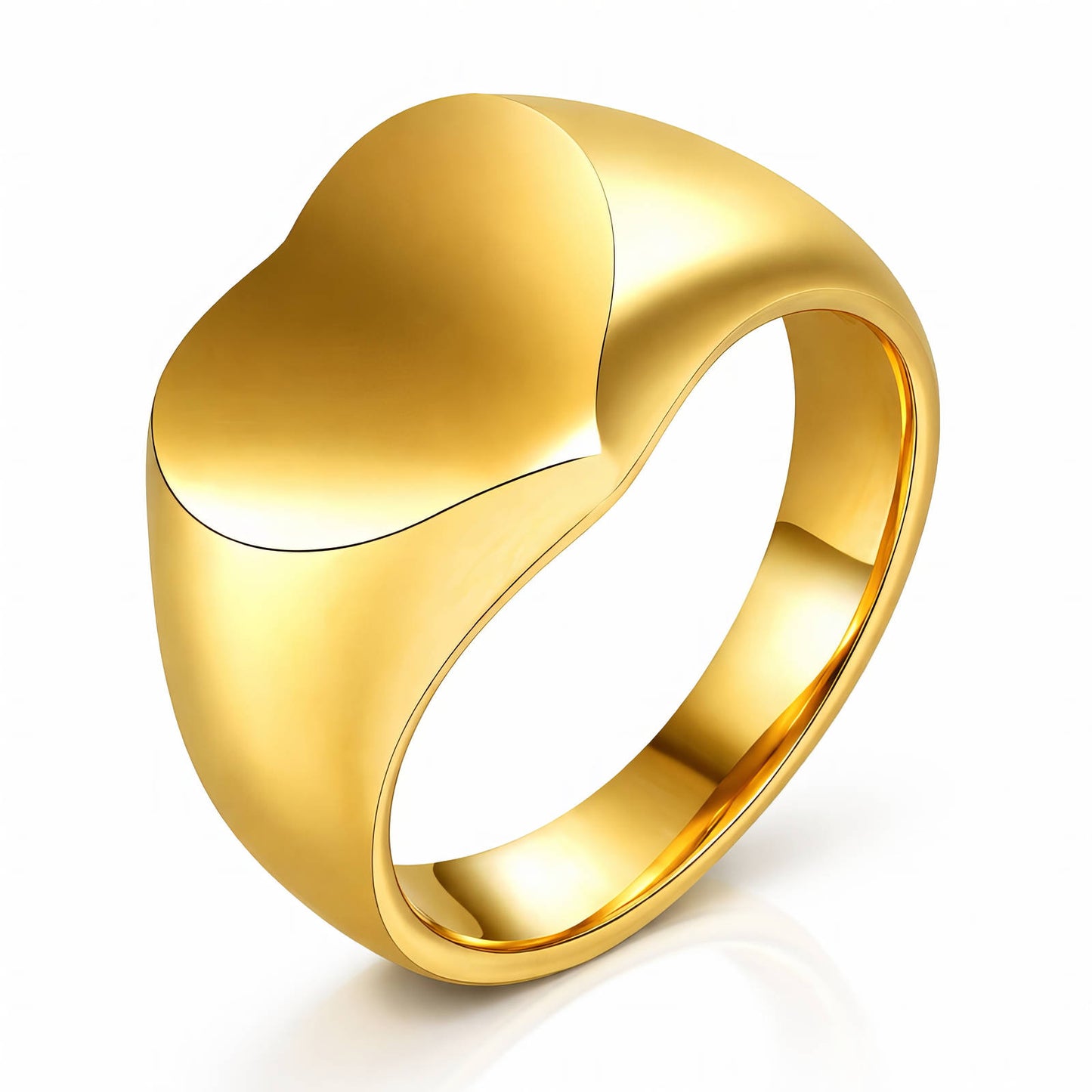 Polished Heart Ring