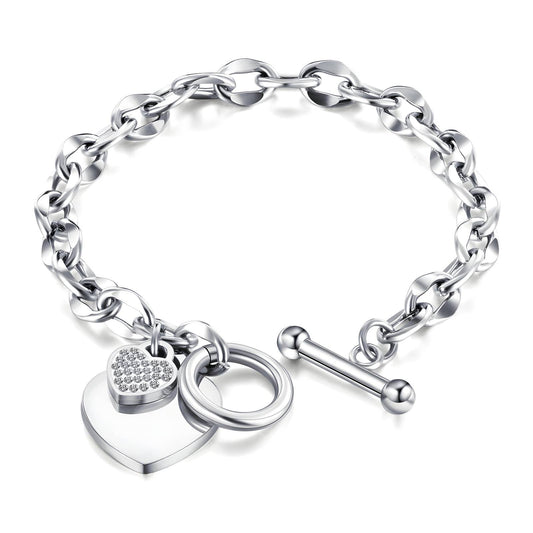 Polished Heart Bracelet