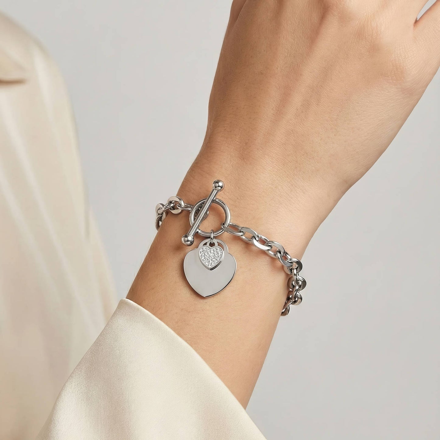 Polished Heart Bracelet
