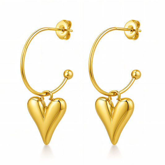 Sweetheart Stud Earrings