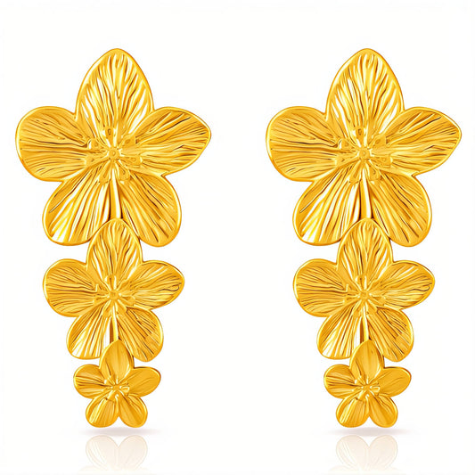 Sculpted Flower Earrings