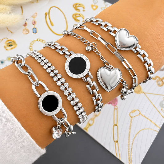 Signature Heart Link Bracelet