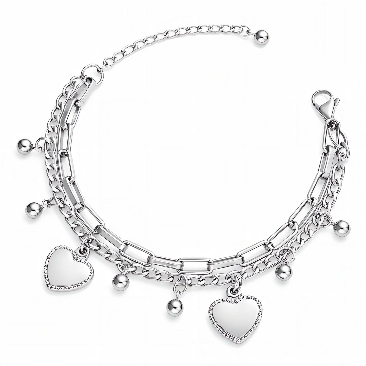 Signature Heart Link Bracelet