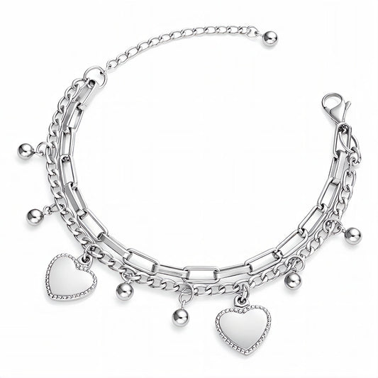 Signature Heart Link Bracelet