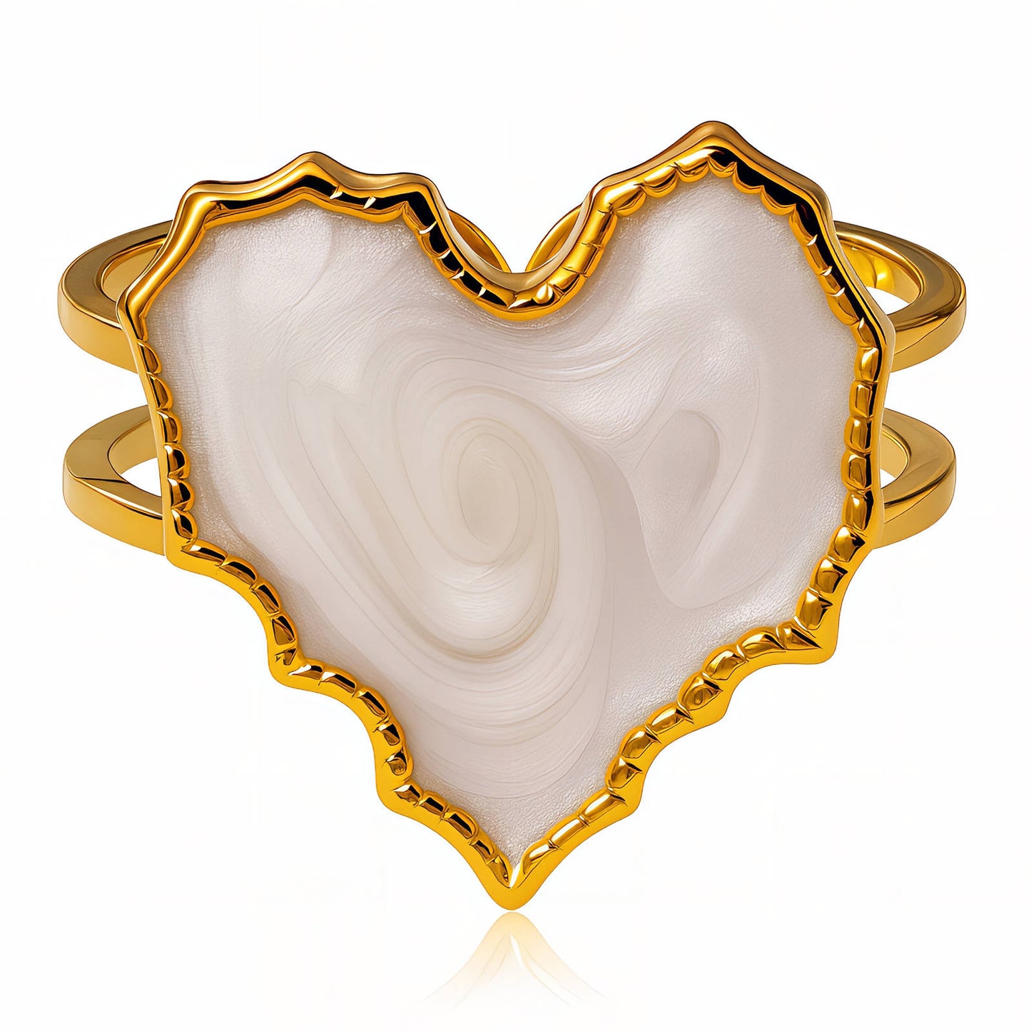Mother of Pearl Heart Ring