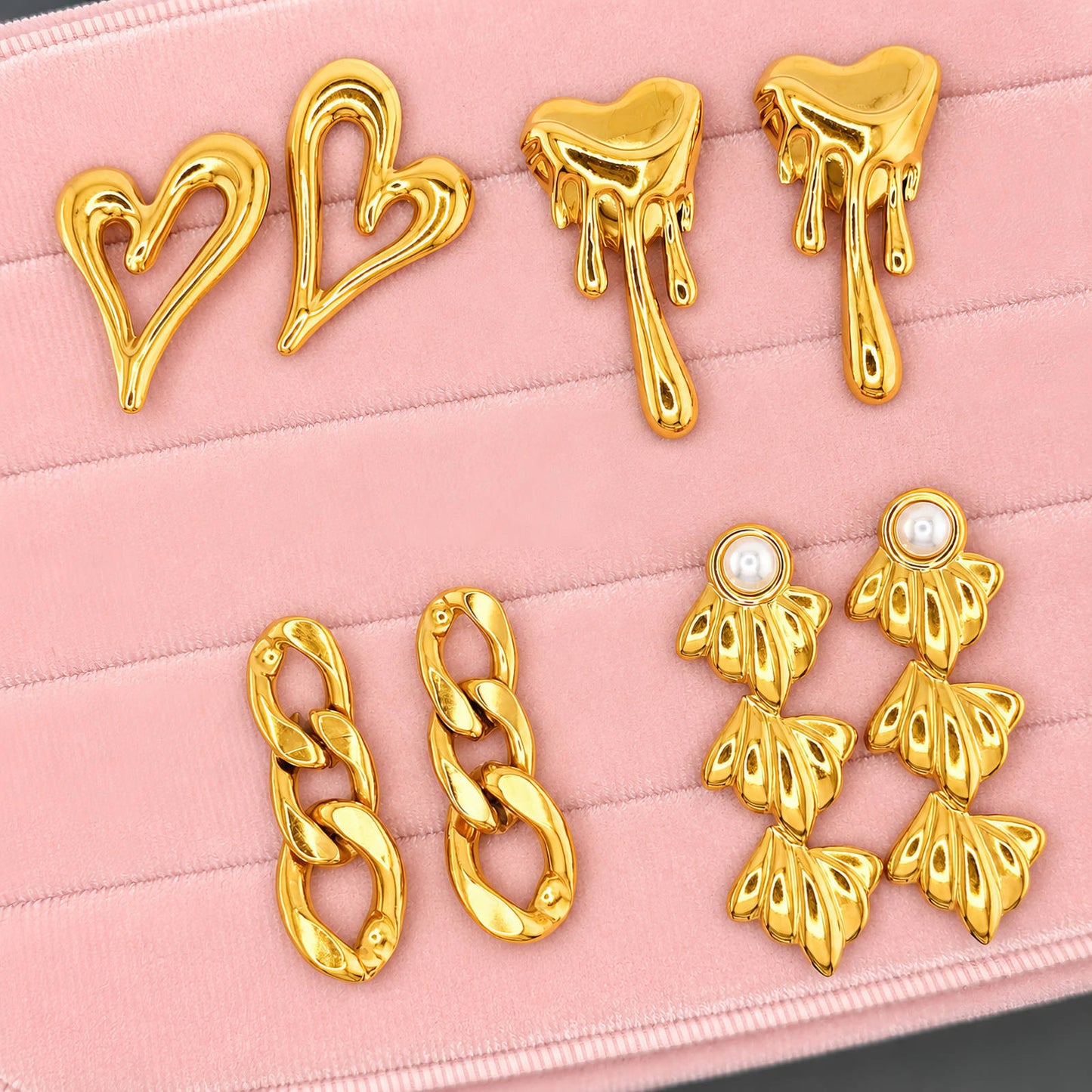 Heart Stud Earrings
