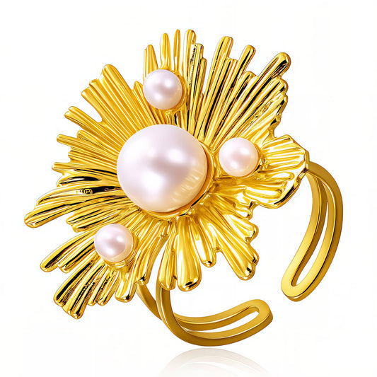 Pearl Flower Bloom Ring