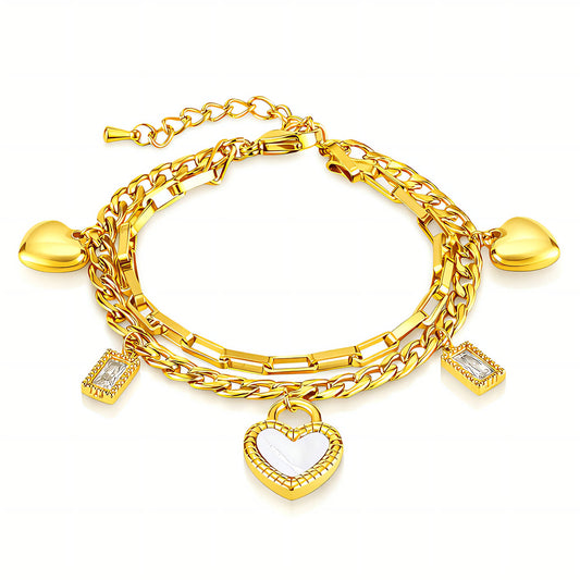 Heart Toggle Bracelet
