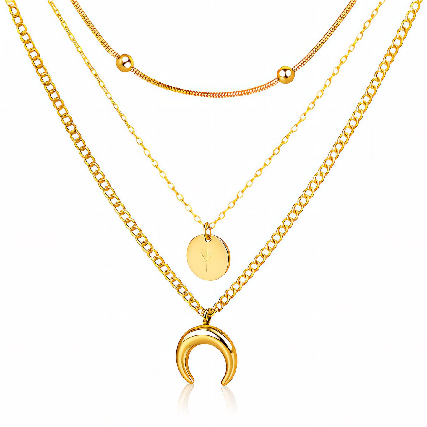 Crescent Star Necklace
