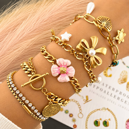Coin Charm Bracelet