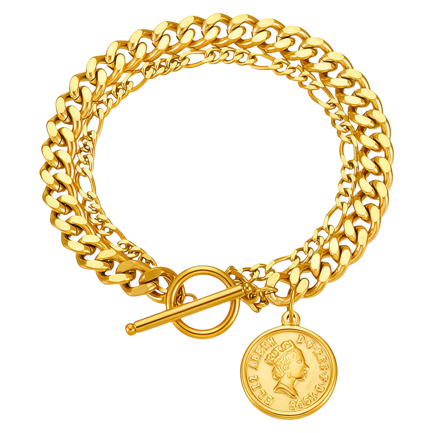 Coin Charm Bracelet