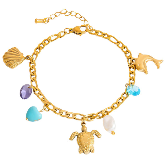 Turtle Charm Bracelet