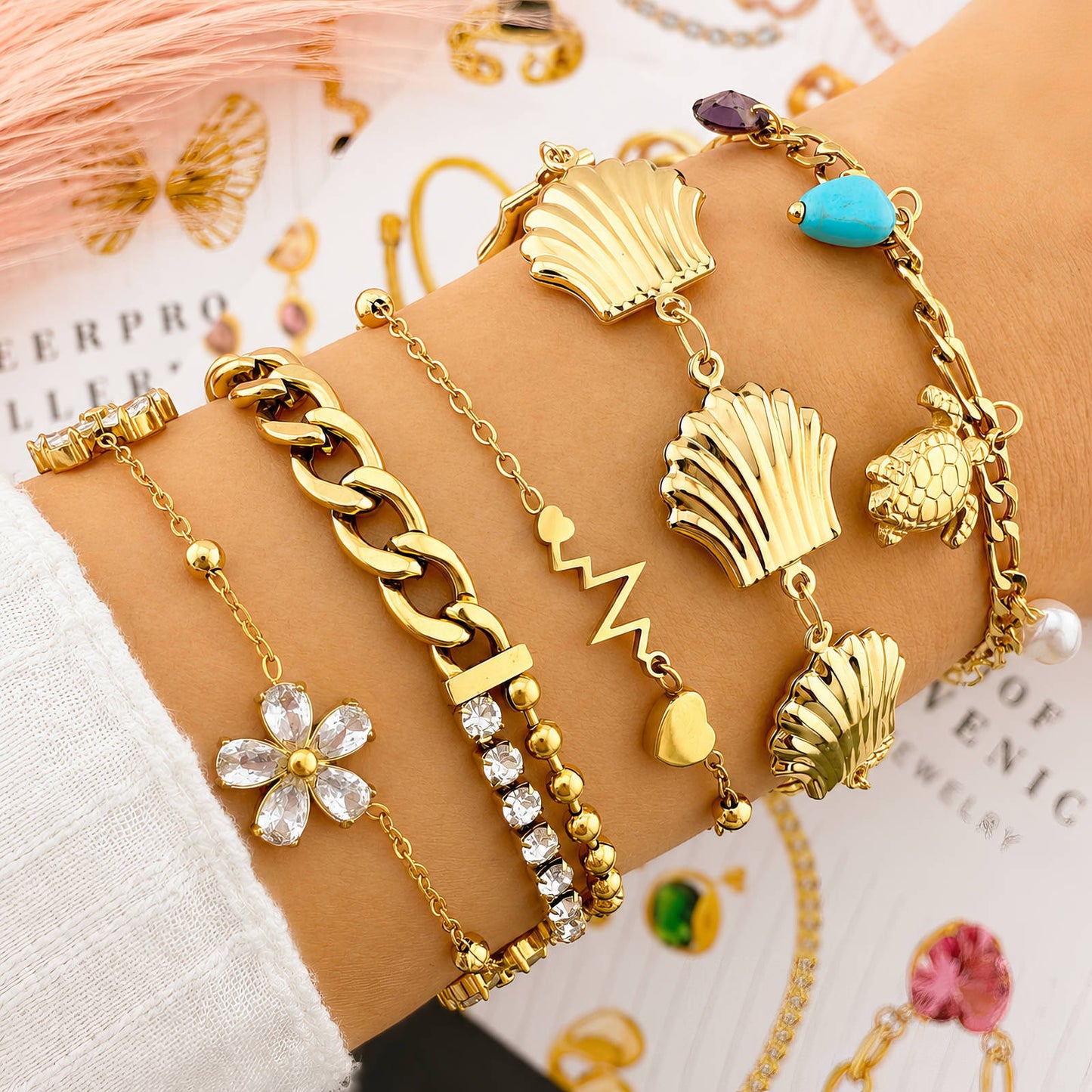 Turtle Charm Bracelet