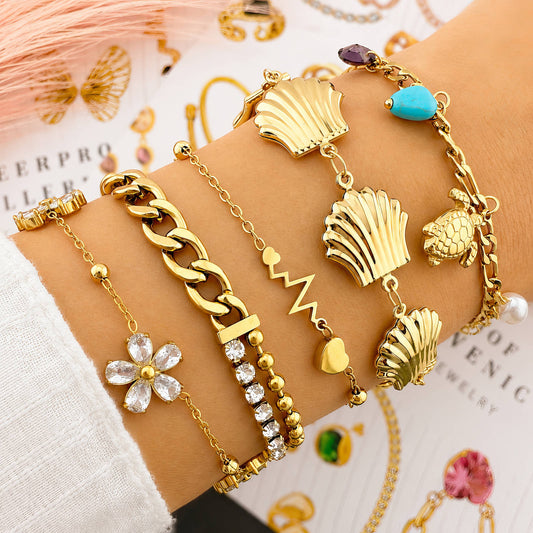 Turtle Charm Bracelet