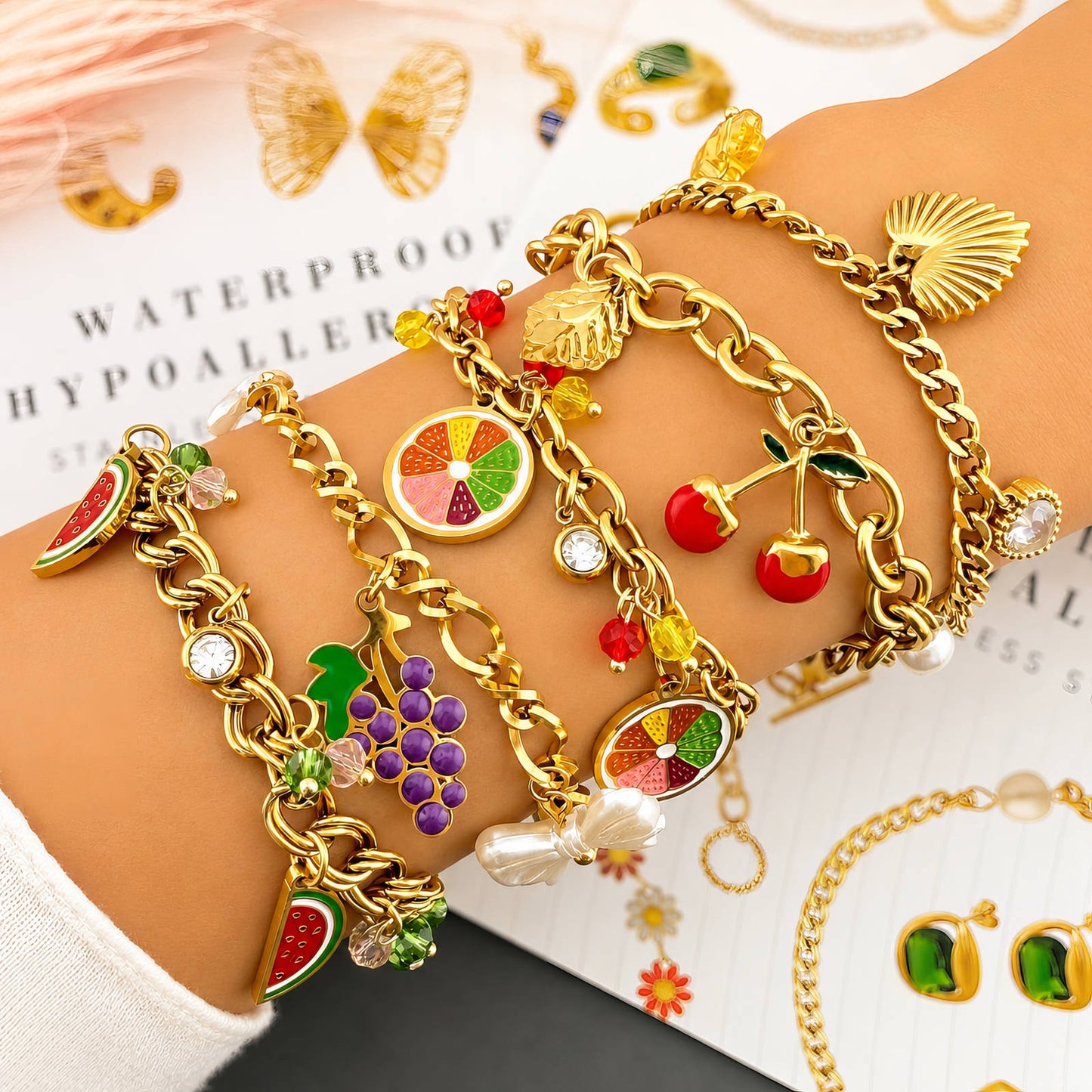 Cherry Chain Bracelet