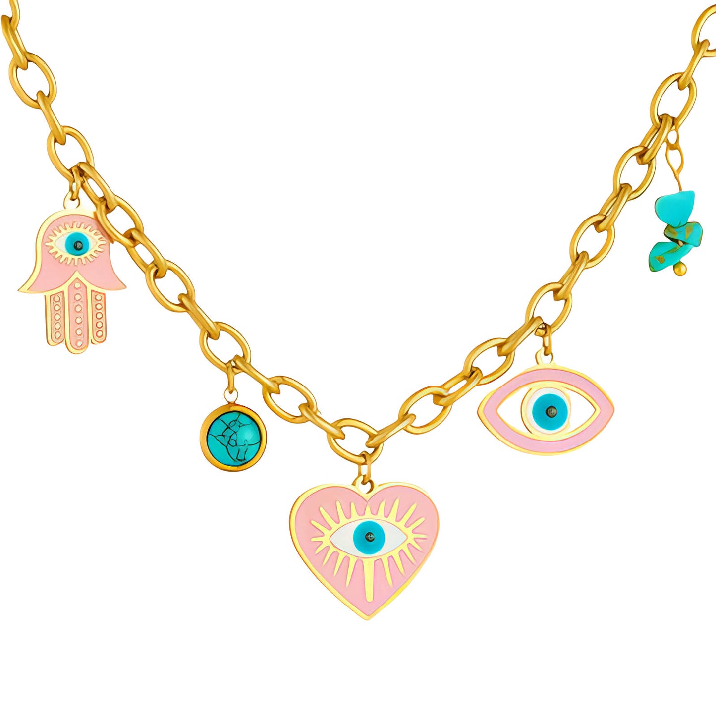 Layered Evil Eye Necklace