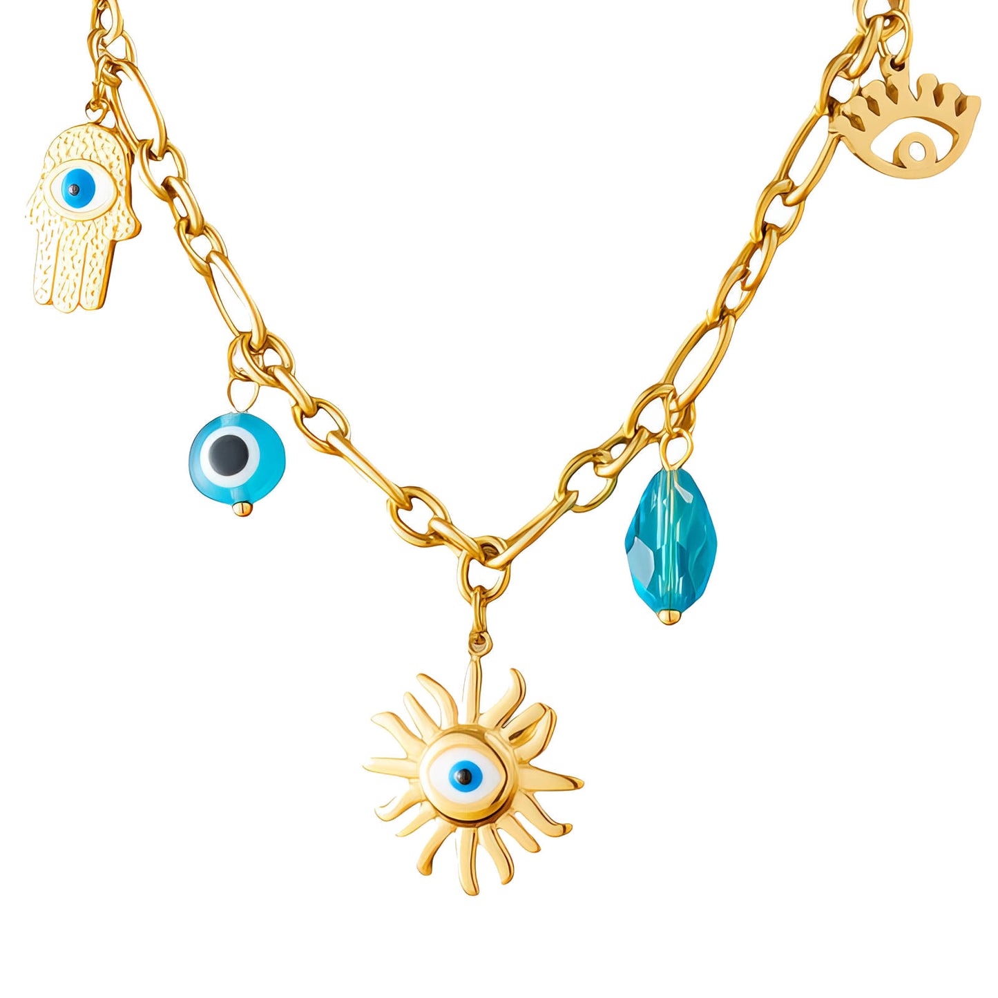 Evil Eye Station Necklace