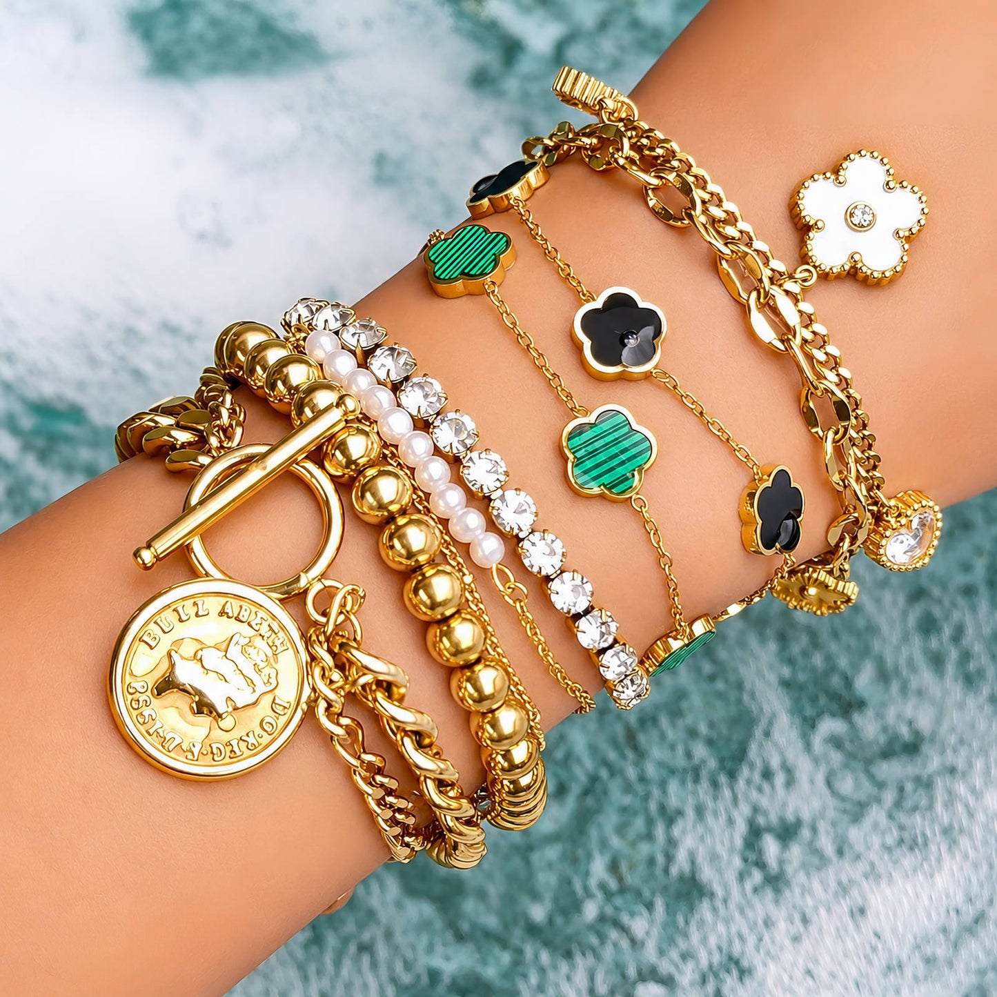 Flower Charm Bracelet