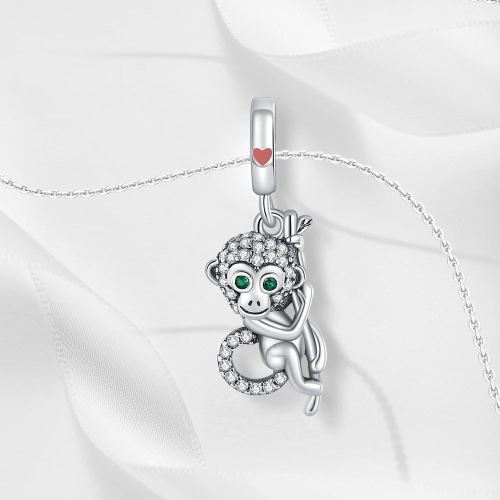 Dangling Monkey Charm