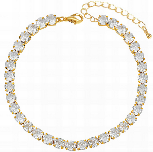 Lustrous Gold Tennis Bracelet