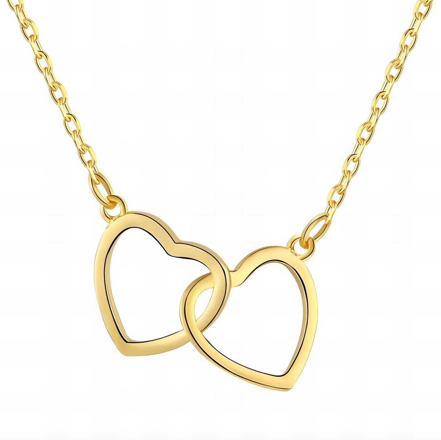 Eternal Bond Interlocking Heart Necklace